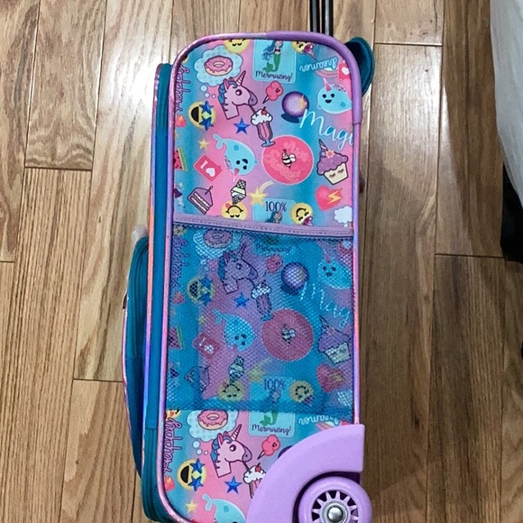 Emoji,Unicorn, and Mermaid Suitcase - Picture 4 of 5